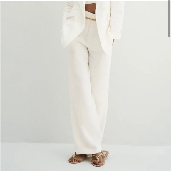 Zara High-waisted Straight Cut Trousers-S - Picture 2 of 12